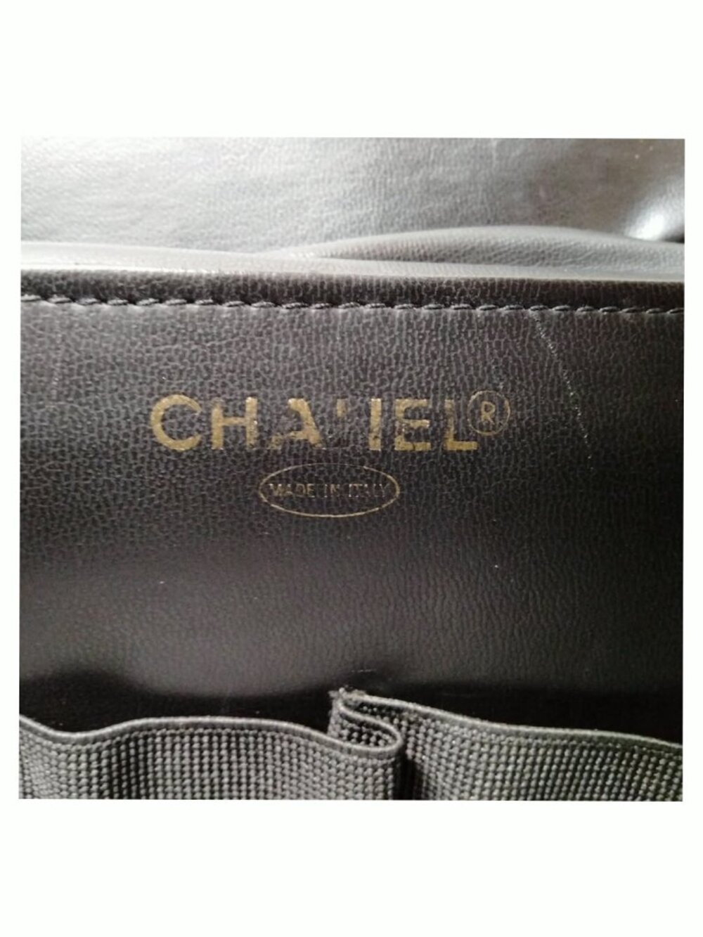 Authentic Chanel CC Vanity Case Bag Black Caviar Leather Large Logo Crossbody - Picture 15 of 16